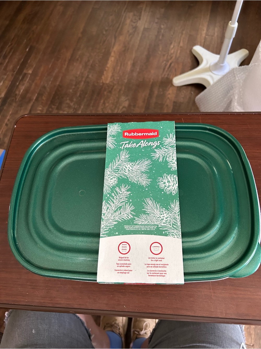 Rubbermaid Take-Alongs Deep Rectangle Food Storage Container - Green 1.1 gals